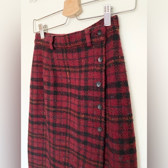 Vintage Woolrich Plaid Wrap Skirt - Picture 5 of 6